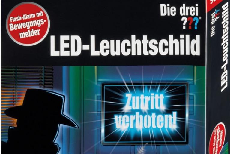 Drei ???: LED-Leuchtschild
