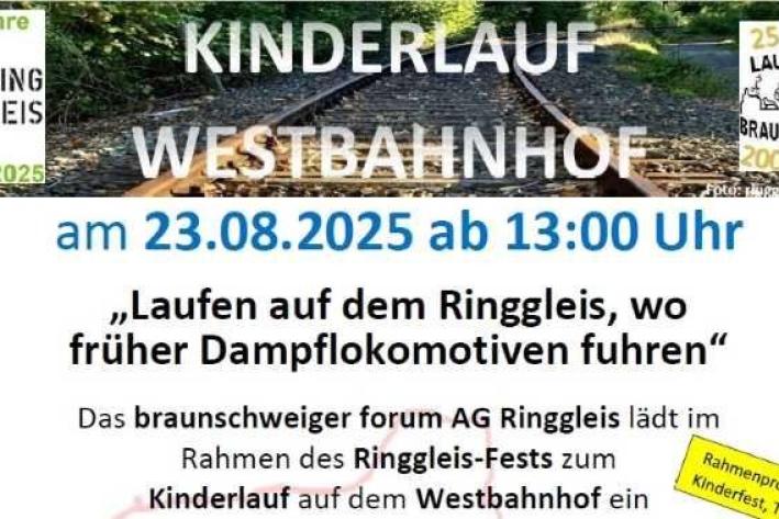 1. Kinderlauf auf dem Westbahnhof