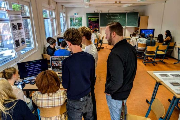 Retrogaming Museum zu Gast im Gymnasium Kleine Burg