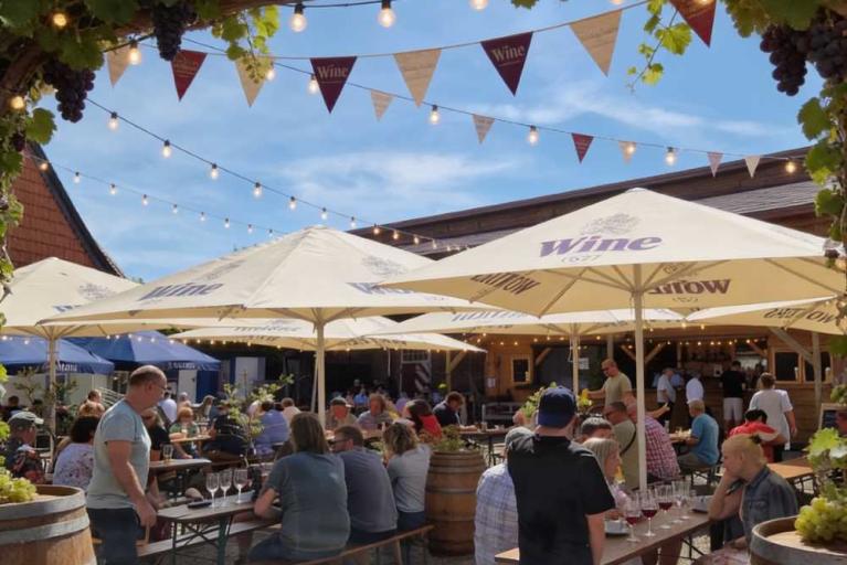 Weinfest mit Live Musik im Biergarten