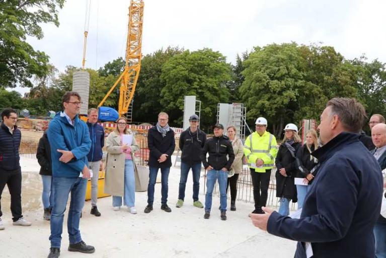 Grundsteinlegung für GiS-Entlastungsbau II
