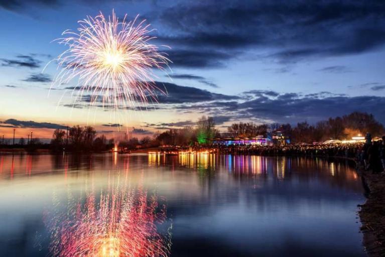 50. Fackelschwimmen am Ostersonntag