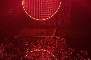 Ein Stück Lichtparcours beim Tag der Niedersachsen