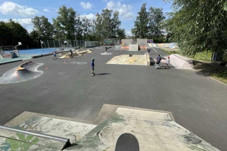 Neue Rampen für den Skatepark an der Langen Straße