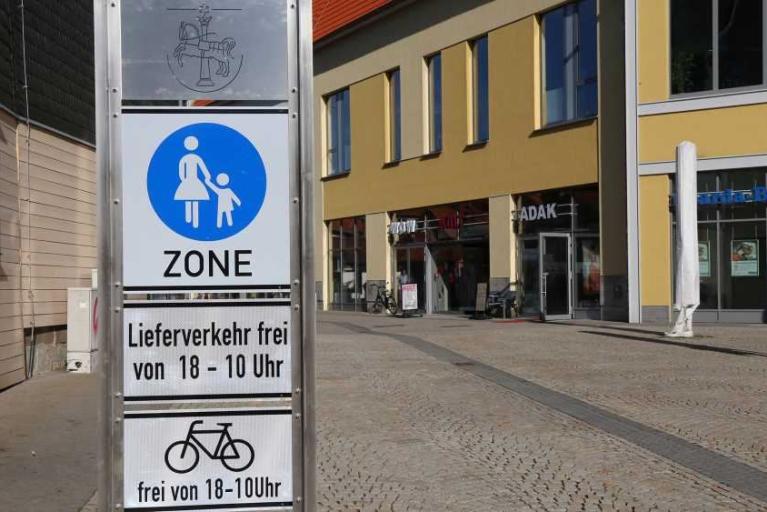 Neue Regeln für die Fußgängerzone