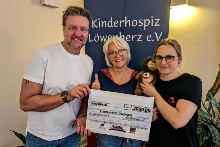 3.000 Euro für Kinderhospiz Löwenherz