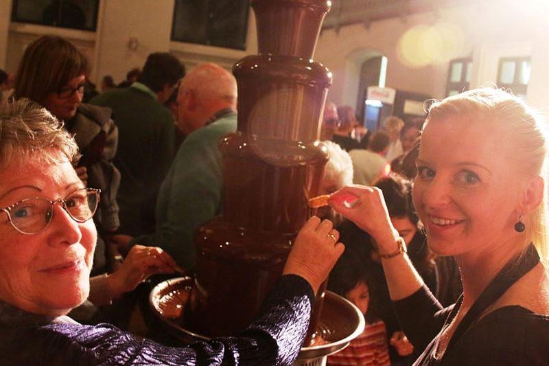 Schokobrunnen auf dem chocolART