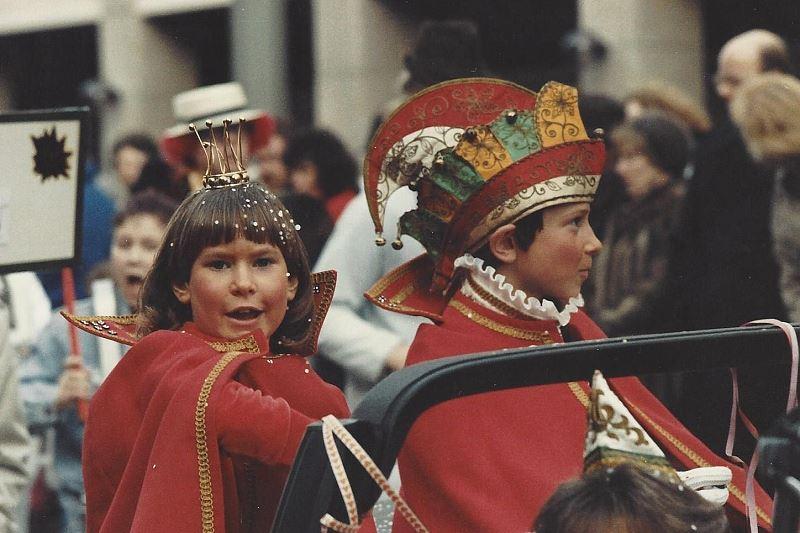 Linda als Kinderprinzessin auf dem 10. Schoduvel 1988.