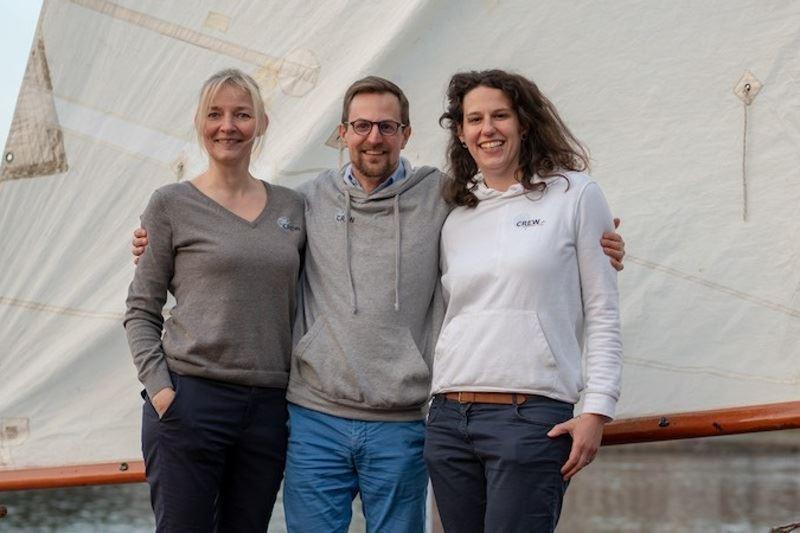 Die Gründer des Start-Ups CREWspirit: (v.l.)  Eva-Maria Schmidt, Gabriel Kuppa und Braunschweigerin Anka Jähne