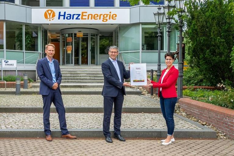 „Harz Energie regioStrom“ mit „Typisch Harz“ zertifiziert