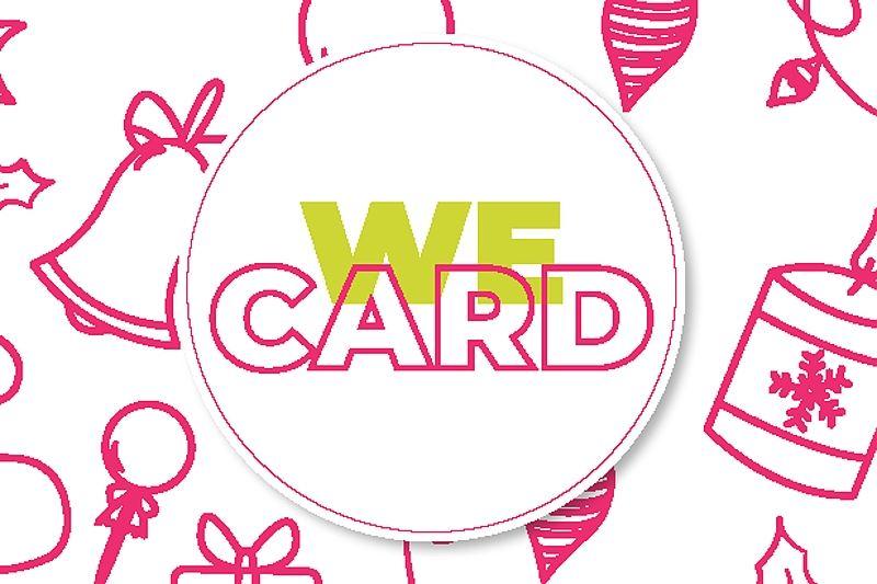 Ausschnitt: Weihnachtliche Kartenhülle der WeCard 