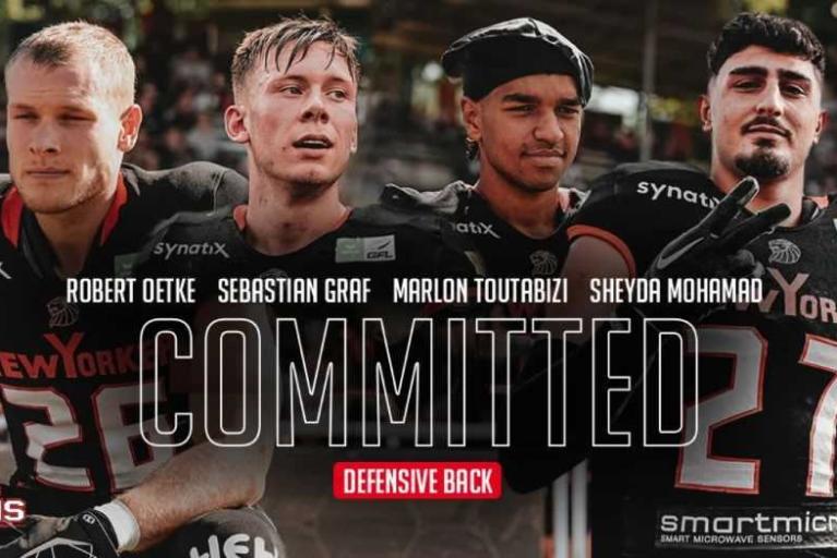 Vier Passverteidiger auch 2025 im Team der New Yorker Lions