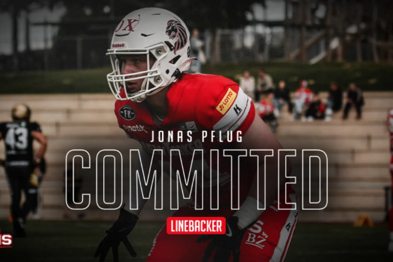 Linebacker Jonas Pflug verstärkt die New Yorker Lions