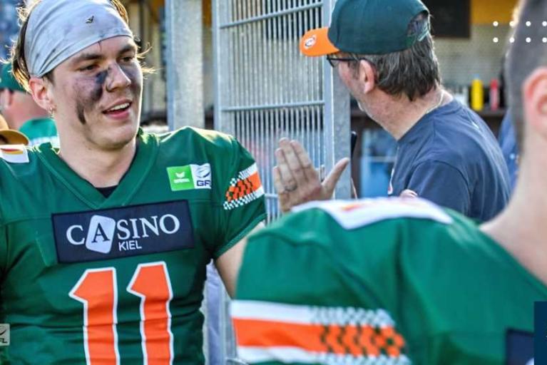 Leon Kusterer und Arvid Lippels im Receiver-Corps