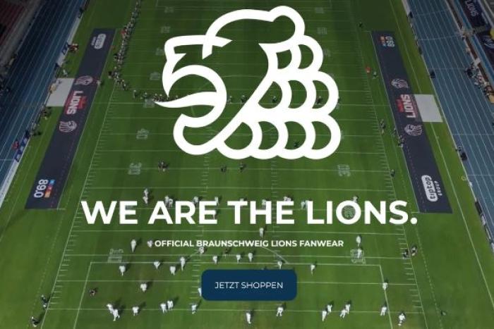 Wir sind online mit unserem Lions Fan Shop
