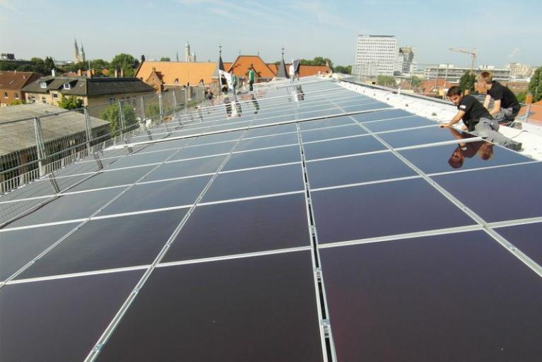 Neue Photovoltaikanlagen auf dem Campus