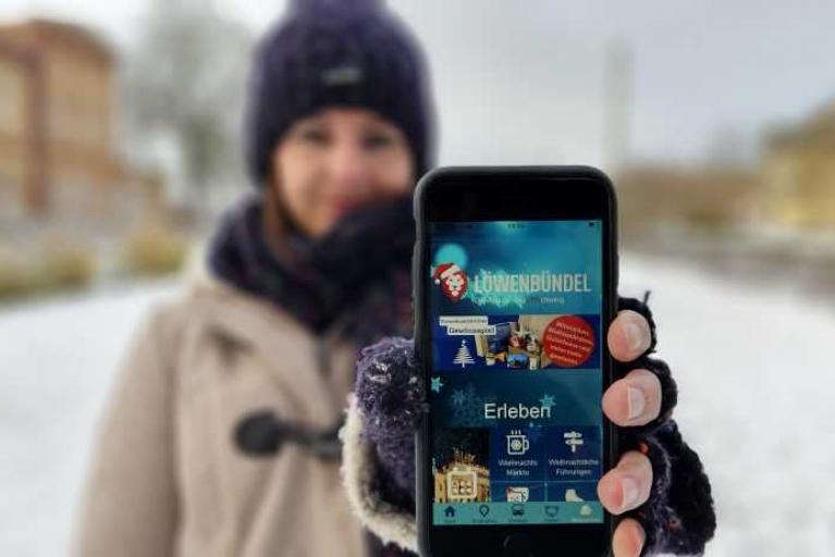 Weihnachten in der Braunschweig-App "Löwenbündel"