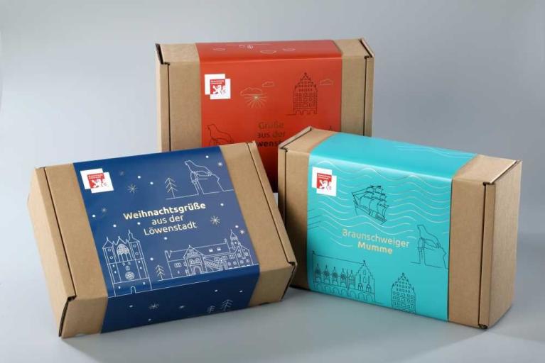 Braunschweiger Geschenkboxen in der Touristinfo