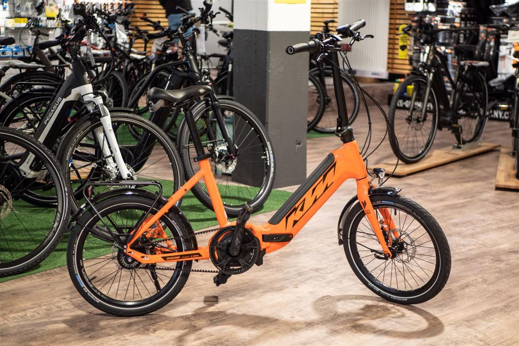 Eines der klappbaren E-Bike-Modelle.